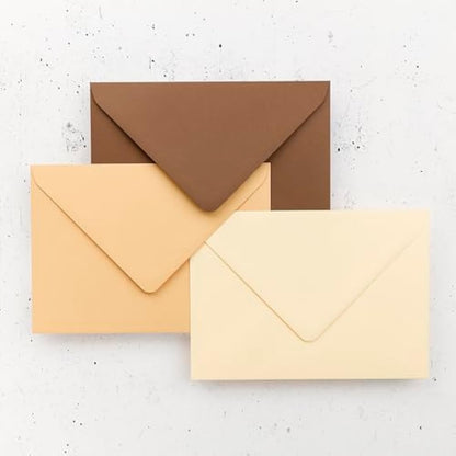 Clairefontaine - Ref 5842C - Pollen Envelopes (Pack of 20) - C5 Sized, 120gsm Paper, Gummed Seal, Inkjet & Laser Printer Compatible, Acid Free - Tawny