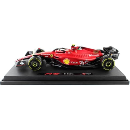 Bburago Formula 1 FERRARI F1-75 (2020) LECLERC WITH HELMET 1:18 Scale Die-Cast Collectible Race Car