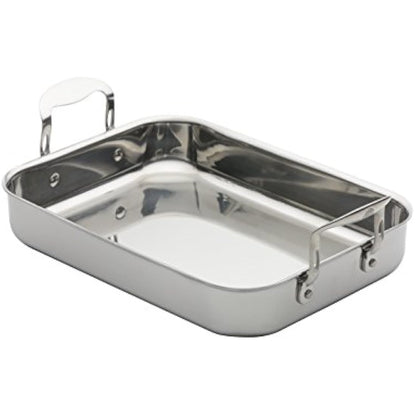 ProWare Stainless Steel Tri-Ply 35cm Roasting Pan Induction Compatible