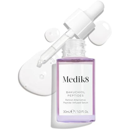 Medik8 Bakuchiol Peptides - Retinol Alternative Peptide-Infused Serum - 1.25% Bakuchiol - Plant-Based Retinol Alternative - 30ml