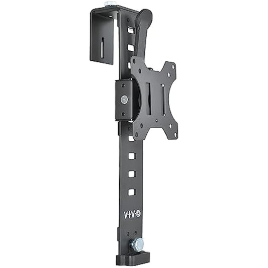 VIVO Black Office Cubicle Bracket VESA Monitor Mount Stand Hanger Attachment Adjustable Clamp for 17 to 32 inch Screen (MOUNT-CUB1)