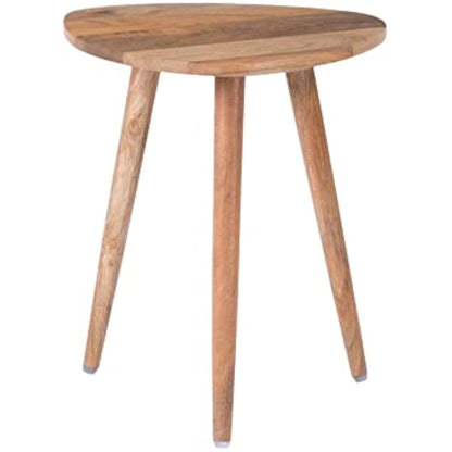 MH London Bond Triangle End Table - Exclusively Designed Small Side Table. Hand Crafted - Wooden Table - Contemporary Design for Small Side Table for Bedroom and Living Room