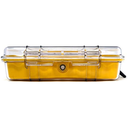 PELI 1060 Micro Case, Sensitive Devices Protection, IP67 Watertight, 3L Capacity, Made in US, Clear/Yellow Liner