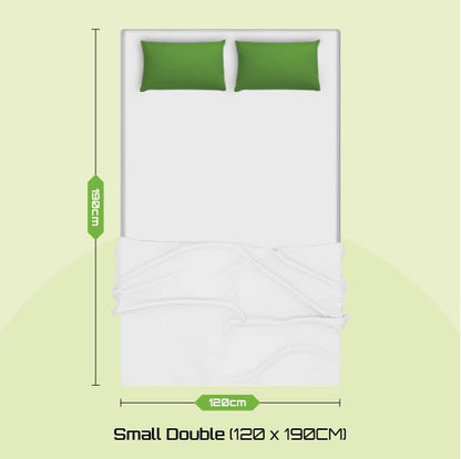 Starlight Beds Small Double Mattress. Shell Design Small Double Memory Foam Mattress with Springs. Soft, 18cm Deep, White. (4ft x 6ft3, 120cm x 190cm)
