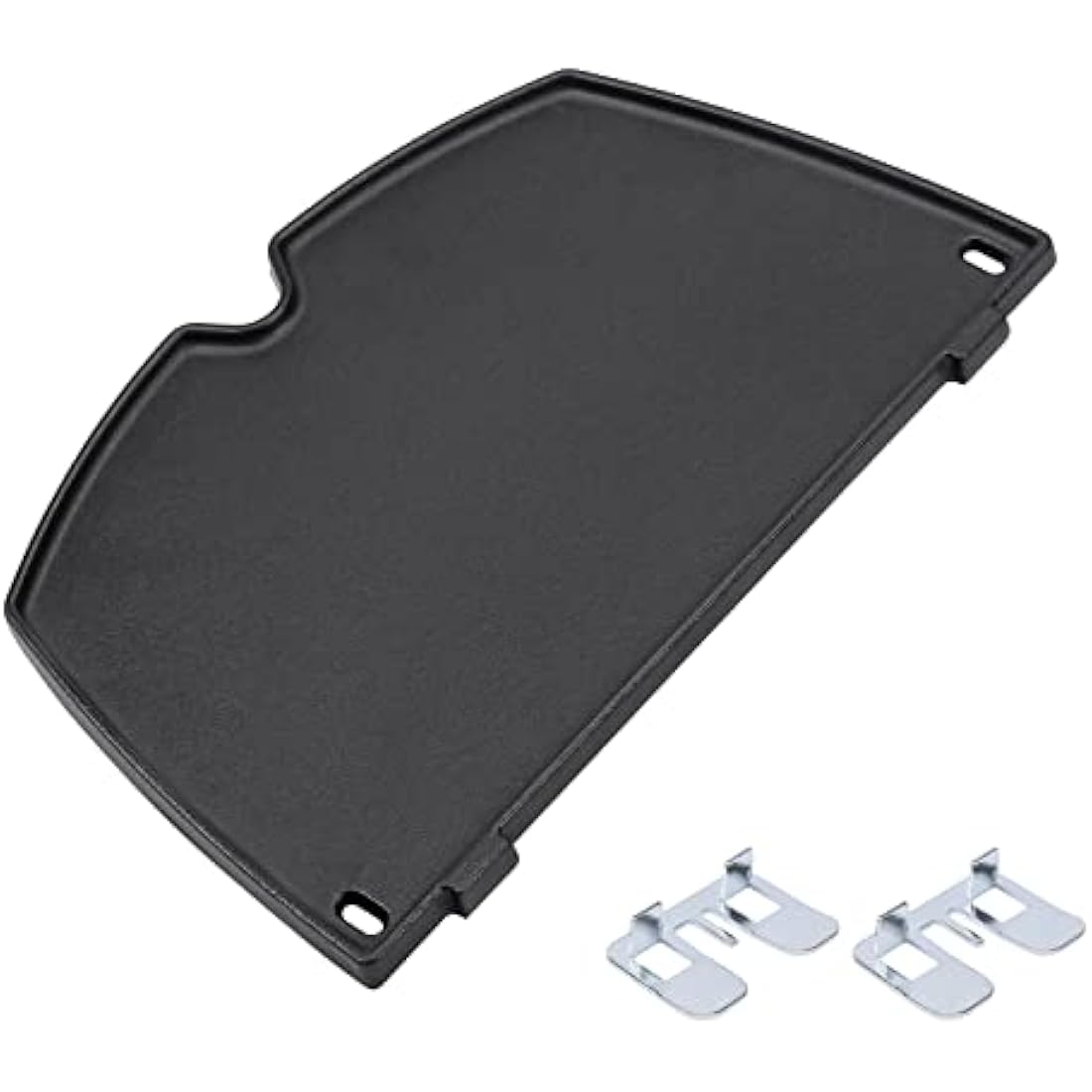 GFTIME 6558 32 x 21.8cm Cast Iron Grill Griddle for Weber Q100, Q120, Q140, Q1000, Q1200, Q1400, Baby Q Series Grills, Cooking Grillplate Accessories for Weber Q100/1000 Series Gas Grills, 1 Piece