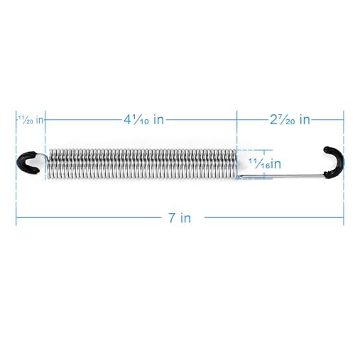 Fromann 6.9 Inch Long Neck Hook Style Recliner Replacement Springs 2Pcs