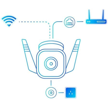 Tapo TC65 2K Security Camera Outdoor Wireless & Wired, Outdoor Camera No Monthly Fee, Smart Person Detection, Advanced Night Vision,Two-Way Talk, IP66 Weatherproof, Works with Alexa & Google