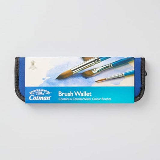 Winsor & Newton Cotman Brush Wallet Cass Exclusive Set of 6