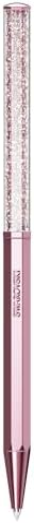 Swarovski Crystalline Ballpoint Pen, Pink Lacquered Barrel with Eight Crystal Facets and More Than 400 Clear Crystals, from the Crystalline Collection
