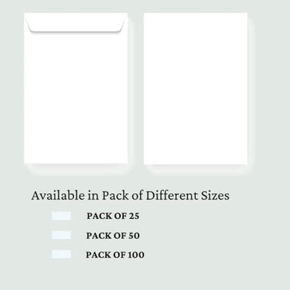 TRIPLE PRIO A4 C4 White Peel and Seal Pocket Envelopes 229 x 324 mm - Secure Self Seal No Window Design - Pack of (100)