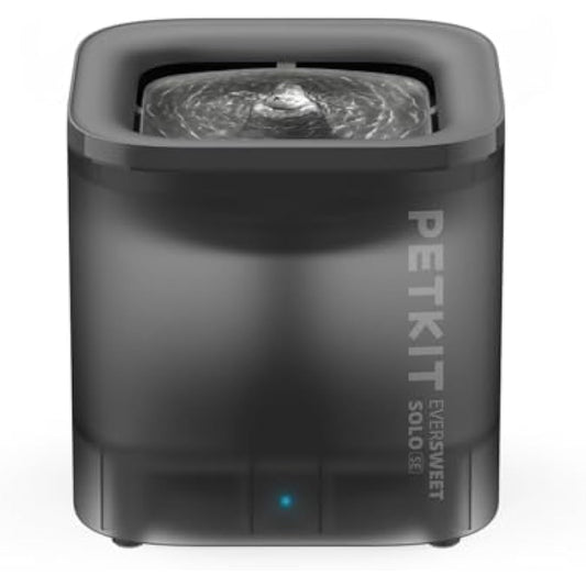 PETKIT Cat Water Fountain, EVERSWEET SOLO SE, 1.85L Ultra Quiet Cat Drinking Fountain, Activated Carbon Filter, Upgraded Pump with Dry-Run Protection, Smart LED Light, Separate Base, Easy to Use