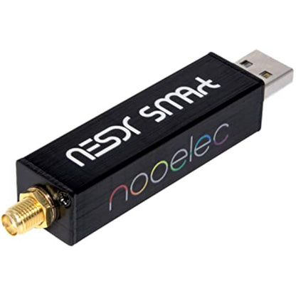 Nooelec RTL-SDR v5 Bundle - NESDR SMArt HF/VHF/UHF (100kHz-1.75GHz) Software Defined Radio. Premium RTLSDR w/ 0.5PPM TCXO, SMA Input, Aluminum Enclosure & 3 Antennas. RTL2832U & R820T2-Based Radio