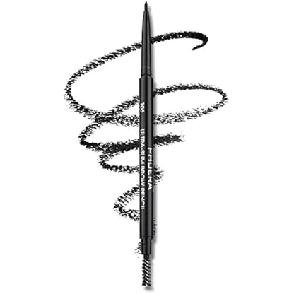 Eyebrow Pencil Natural Look, Black, Easy To Use, Long-Lasting, Waterproof, Precise Application, Vegan & Cruelty-Free 0.08g (105#Black)