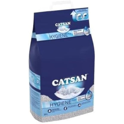 Catsan Hygiene Non-Clumping Cat Litter, 3 Packs (3 x 20L)