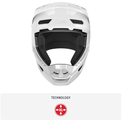ABUS Downhill Bicycle Helmet HiDrop - Full-face Helmet with ABS Outer Shell for MTB Trails