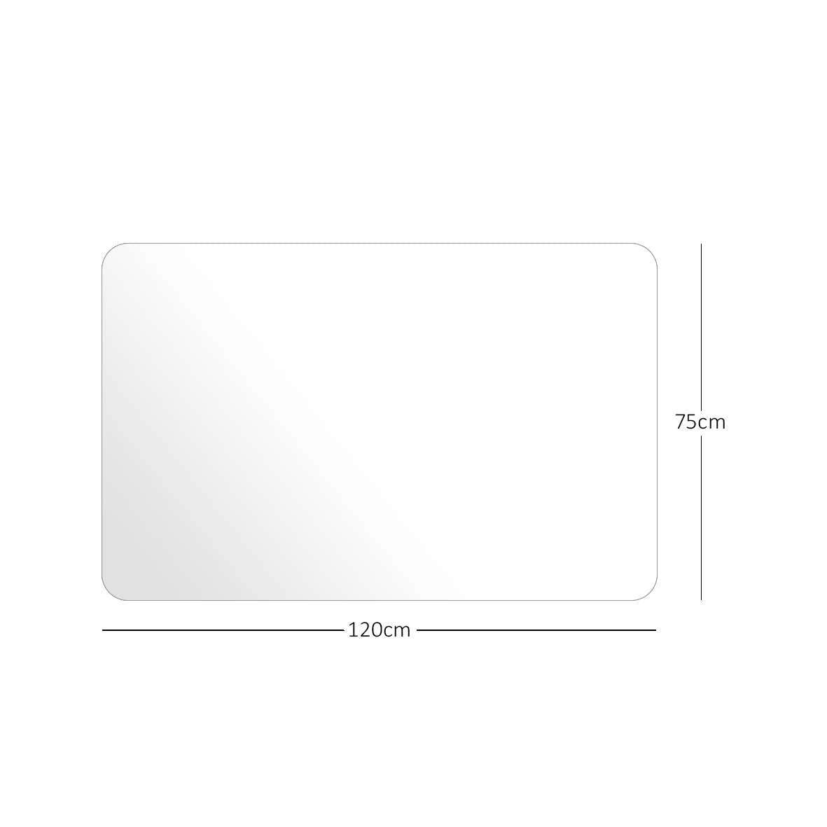 Nicoman Frosted (Semi-Clear) Chair Mat, Non-Slip PVC Wooden Floor Protector Mat with Round Edge