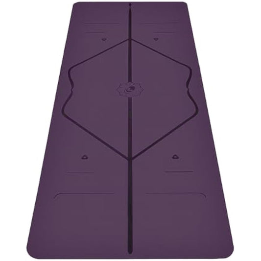 Liforme Original Yoga Mat – Free Yoga Bag Included - Patented Alignment System, Warrior-like Grip, Non-slip, Eco-friendly and Biodegradable, sweat-resistant, long, wide, 4.2mm thick mat for comfort
