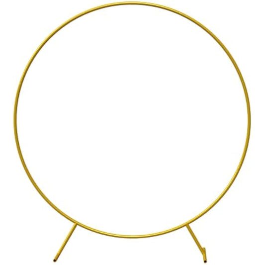 PILIN Metal Balloon Arch Stand | Tower Buckle Mounting | 2M Round Balloon Arch Kit with 2 Water Fillable Base | Detachable and Reusable for Party, Wedding, Birthday Decoration