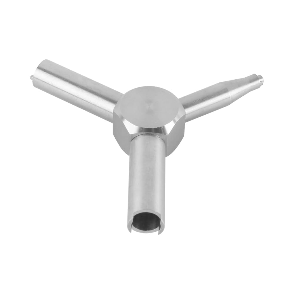 VOANZO 3 in 1 Gas Valve Key Wrench Universal Valve Tool for Water Valves Air Valves Cabinet Doors Elevator Emergency Switches and More