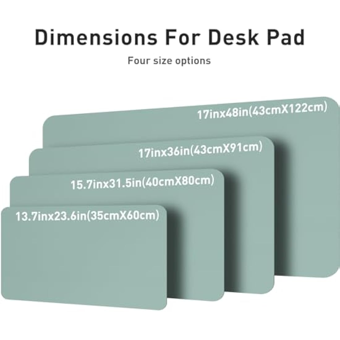 Leather Desk Pad Protector,Mouse Pad,Office Desk Mat,Non-Slip PU Leather Desk Blotter,Laptop Desk Pad,Waterproof Desk Writing Pad for Office and Home (80cm x 40cm, Light Blue)