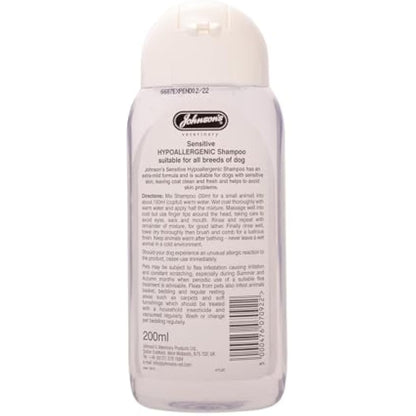 Johnsons Vet Hypo-Allergenic Shampoo, 200 ml, transparent