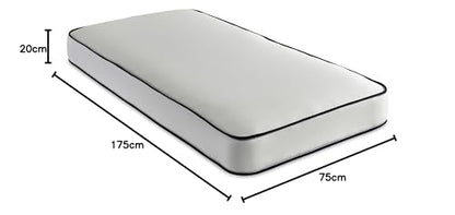 eXtreme comfort ltd Damask EasyClean Double Life Dual Sided Flat Sleep Surface Kids Value Essentials Foam Free Innerspring & Comfort Fillings Value