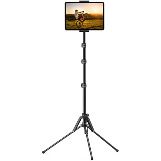 Lamicall iPad Tripod Stand, Tablet Floor Stand 65" ipad Holder Mount with Adjustable Height for Live Stream/Watching, for iPad Pro 12.9/11, Air Mini 6 5 4 3 2, iPhone and 4.7-13" Tablet and Phone
