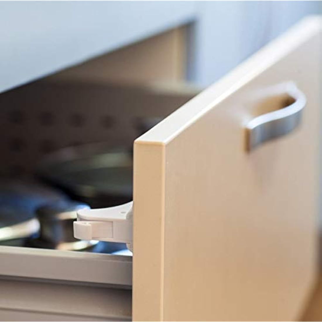 Dokon Child Safety Magnetic Cupboard Locks (10 + 2 Keys), No Tools Or Screws Needed, Baby for Cabinets and Drawers