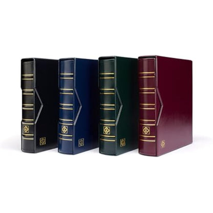 Lighthouse coin album OPTIMA, in classic design incl. slipcase, green