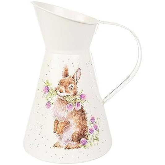 Wrendale Designs by Hannah Dale - Head Clover Heels Rabbit Flower Jug - 170mm by 250mm