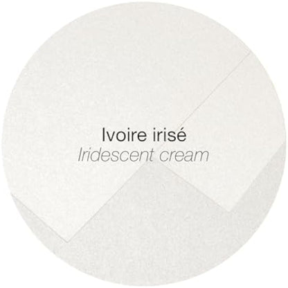 Clairefontaine - Ref 50045C - Pollen Iridescent Adhesive Envelopes (Pack of 20) - DL (110 x 220mm) in Size, 120gsm Paper, Easy-to-Peel Adhesive Strip - Cream