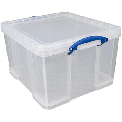 Really Useful Plastic Storage Box 42 Litre Clear