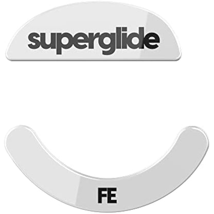 Superglide - Fastest and Smoothest Mouse Feet/Skates Made with Ultra Strong Flawless Glass Super Fast Smooth and Durable Sole for Pulsar Xlite Wireless / V2 & V2 Mini Wireless Gaming Mouse (White)