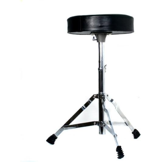 RockJam DP-001 Adjustable Drum Stool Drum Throne with Padded Seat, Black, ‎35 x 30 x 10 cm