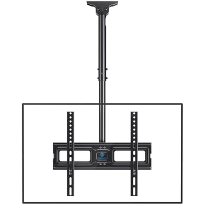PERLESMITH Ceiling TV Bracket - Adjustable Swivel Ceiling Mount for Most 26-65 inch TVs, Full Motion Ceiling TV Mount, Supports up to 50kg, Max VESA 400x400mm, PSCM2-E