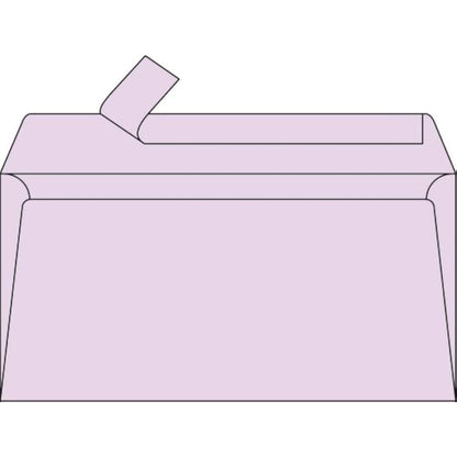Clairefontaine - Ref 5865C - Pollen Adhesive Envelopes (Pack of 20) - DL Sized, 120gsm Paper, Printer-Compatible, Acid Free, Adhesive Strip for Easy Seal - Lilac