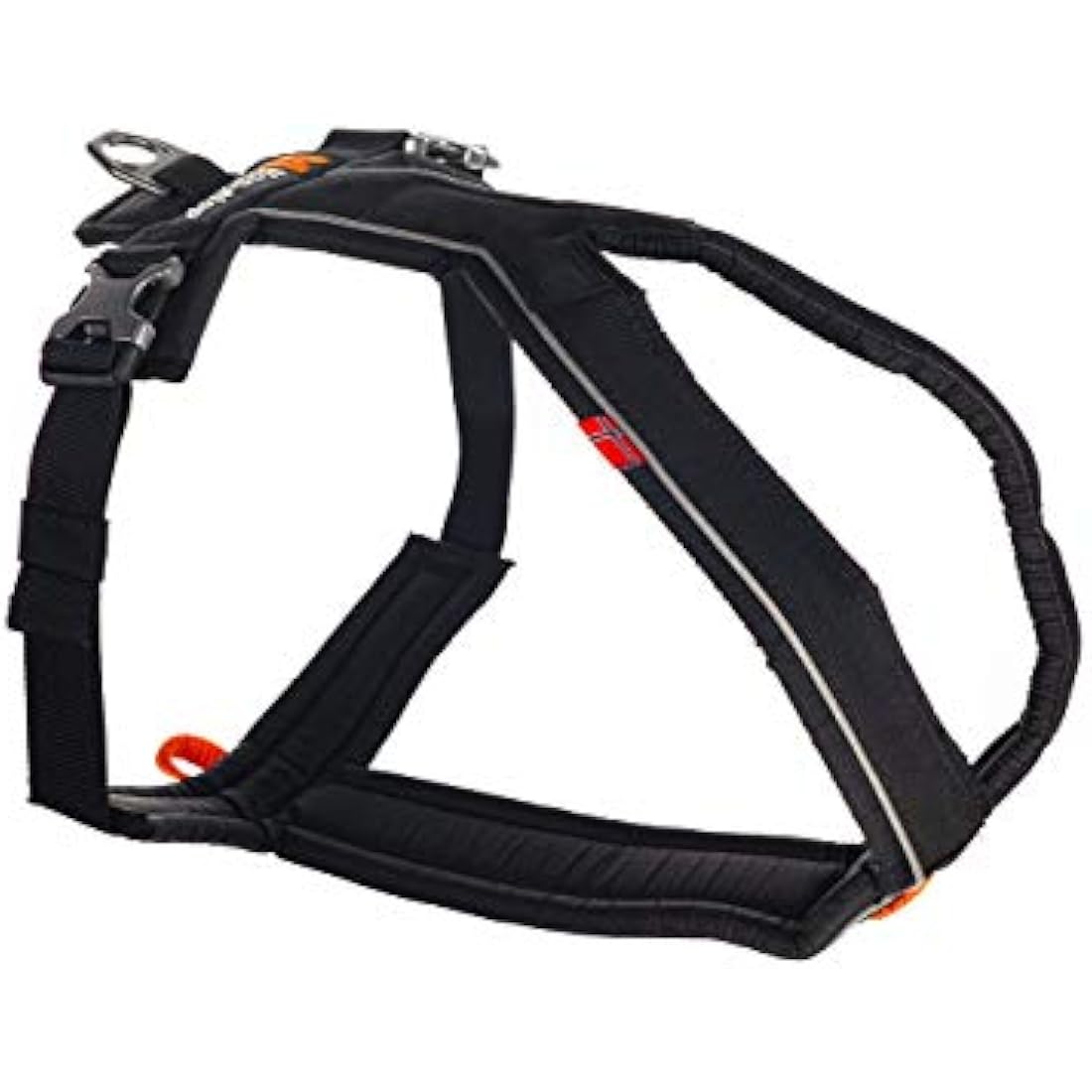 Non- Stop- Dogwear Line Padded Adjustable Harness Size 3 Black for Dogs 1 Pack