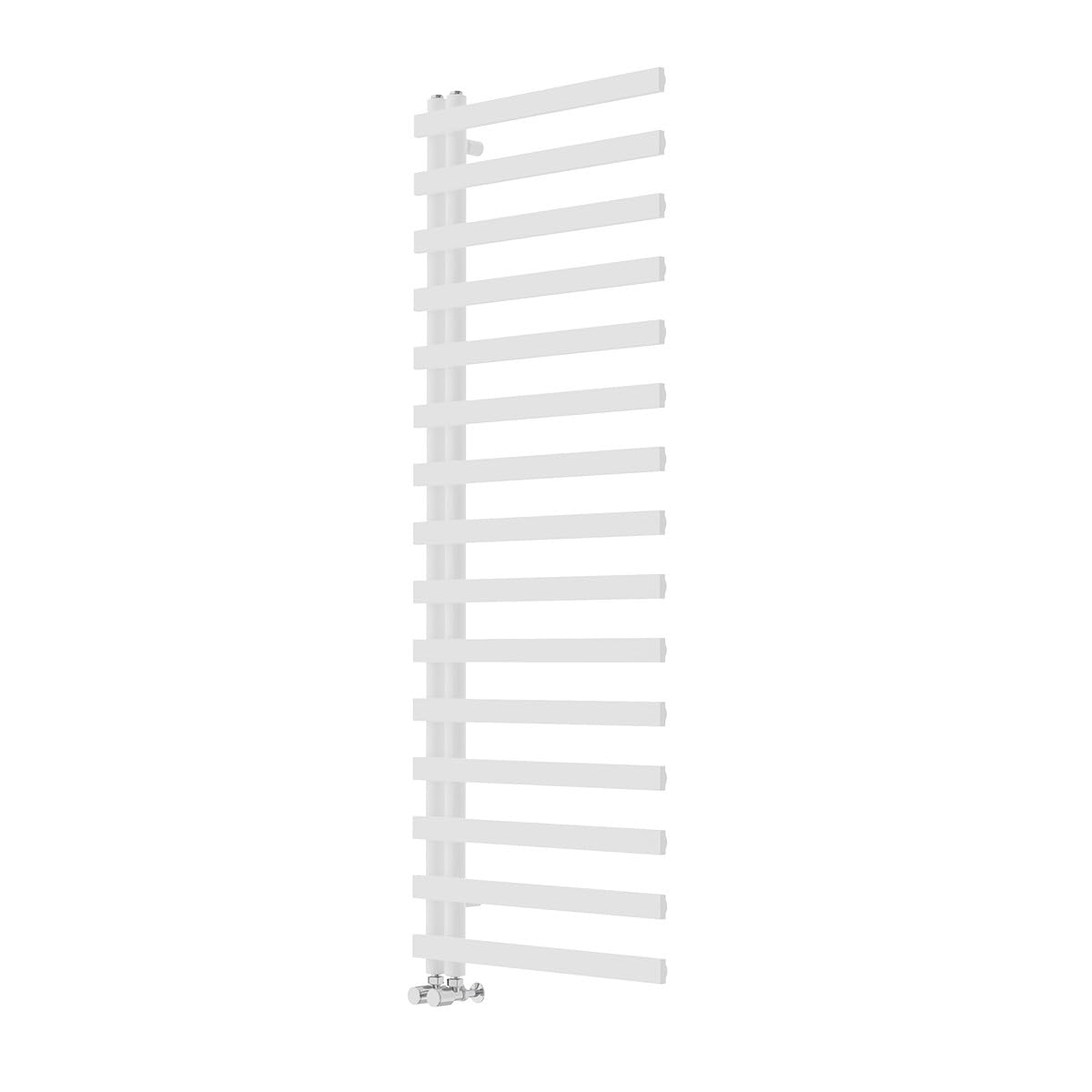 Warmehaus Minimalist Bathroom Heated Warming Towel Rail 1600x600mm White
