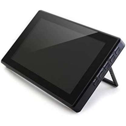 ingcool 7inch HDMI LCD with Case for Raspberry Pi Capacitive Touchscreen 1024×600 IPS Display Screen Monitor Compatible with Raspberry Pi 4B/3B+/3B/Zero/Jetson Nano Support Windows 10/8.1/8/7