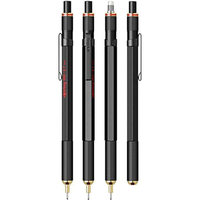 rOtring 800 Mechanical Pencil | HB 0.7 mm | Black Metal Barrel