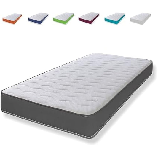eXtreme comfort ltd Hybrid Cooltouch Colours Mattress | 3ft Single (90cm x 190cm) | Memory Foam & Coil Spring | Plush Feel | Cooltouch Plus Sleep Surface | 18cm Deep | Grey | Maximum Value