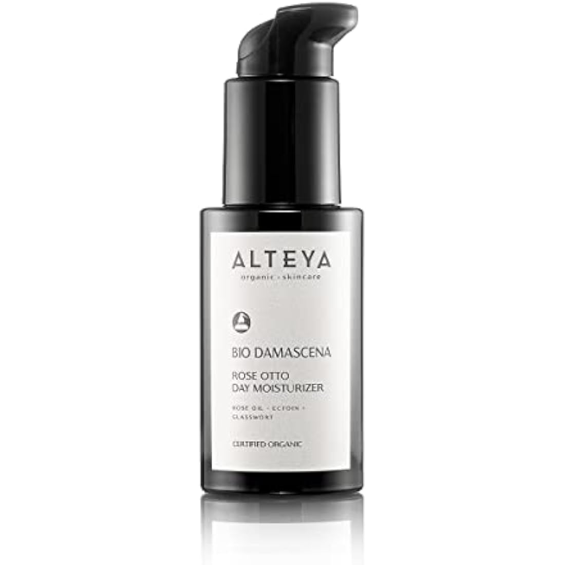 Alteya Organic Day Moisturiser 50ml - NaTrue Certified Organic AWARD WINNING Pure Natural Skin Care Based on Organic Therapeutic Grade Bulgarian Rose Essential Oil (Rosa Damascena)