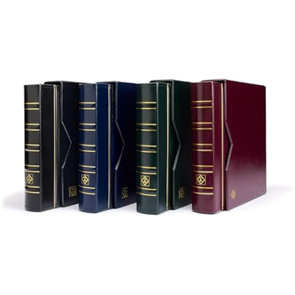 Lighthouse coin album OPTIMA, in classic design incl. slipcase, green
