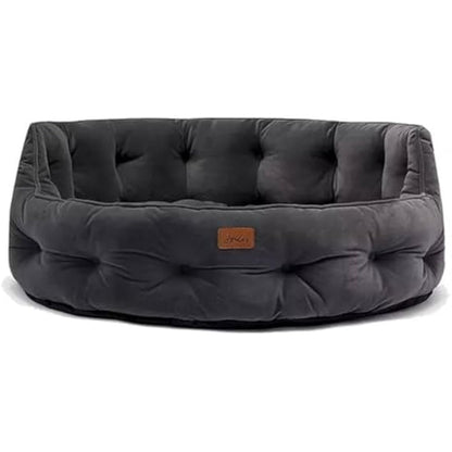 Joules Chesterfield Pet Bed Grey Large