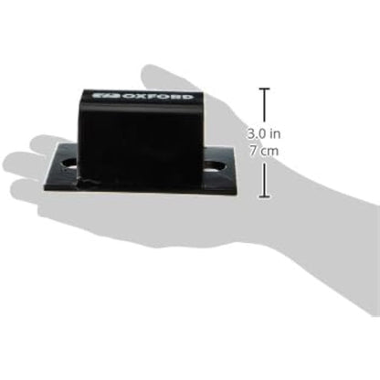 Oxford LK397 Brute Force Ground Anchor. Motorcycle Motorbike Bicycle Ebike Security/Wall Anchor, Black