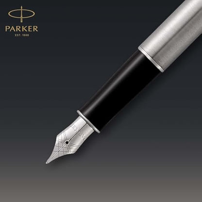 Parker Sonnet Fountain Pen | Stainless Steel with Palladium Trim | Medium Nib | Gift Box