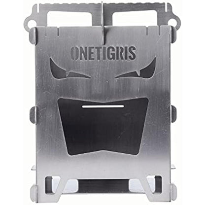 OneTigris ROCUBOID Titanium Wood Stove EVIL EYES Version, Weighs 400g