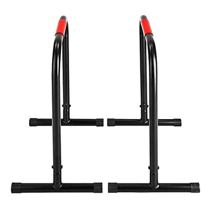 FFitness Parallel Bars Unisex Adult, Black Red, One Size