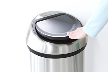 Brabantia 402548 Touch bin, Matt Black/Matt Steel, 60 L