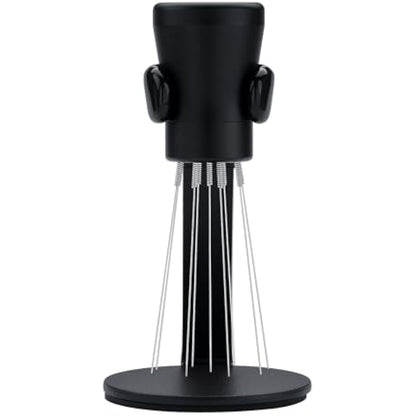 Normcore WDT Distribution Tool V2.1 with Stand - 0.23mm 8 Prong Espresso Distribution Tool - Magnetic Coffee Stirrer with 16 Extra Needles, Black